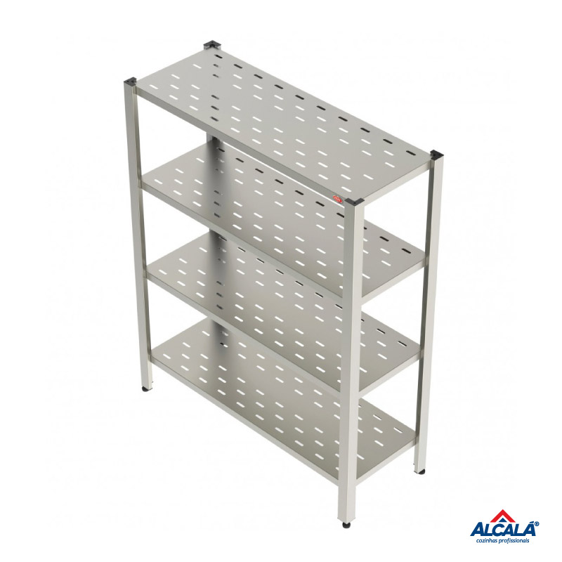 ESTANTE COM PLANOS PERFURADOS 300KG COZIL