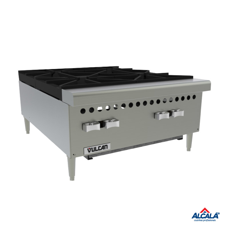 HOTPLATE A GÁS VCRH24 VULCAN – 4 QUEIMADORES