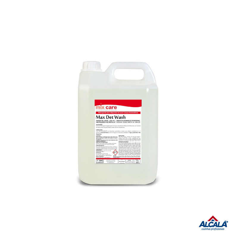 DETERGENTE PARA MÁQUINAS DE LAVAR LOUÇAS MAX DET WASH MIX CARE