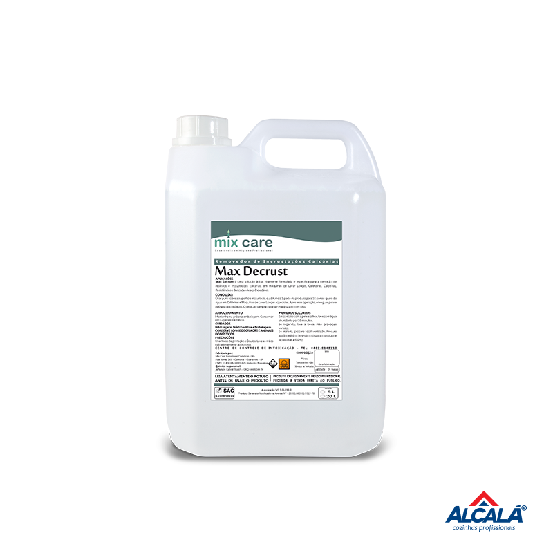 DETERGENTE PARA MÁQUINAS DE LAVAR LOUÇAS MAX DECRUST MIX CARE