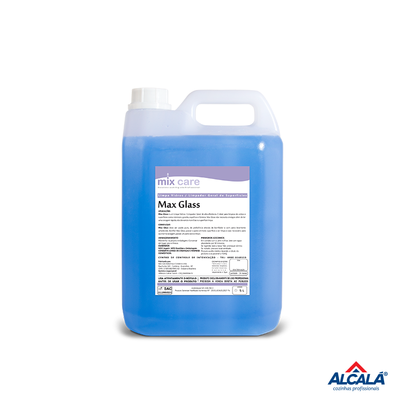 LIMPA VIDROS / LIMPADOR GERAL MAX GLASS MIX CARE