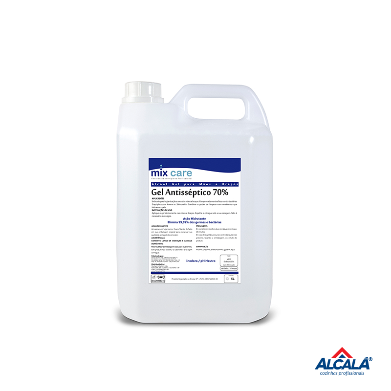 MAX PRATIC GEL 70% ANTISSÉPTICO MIX CARE