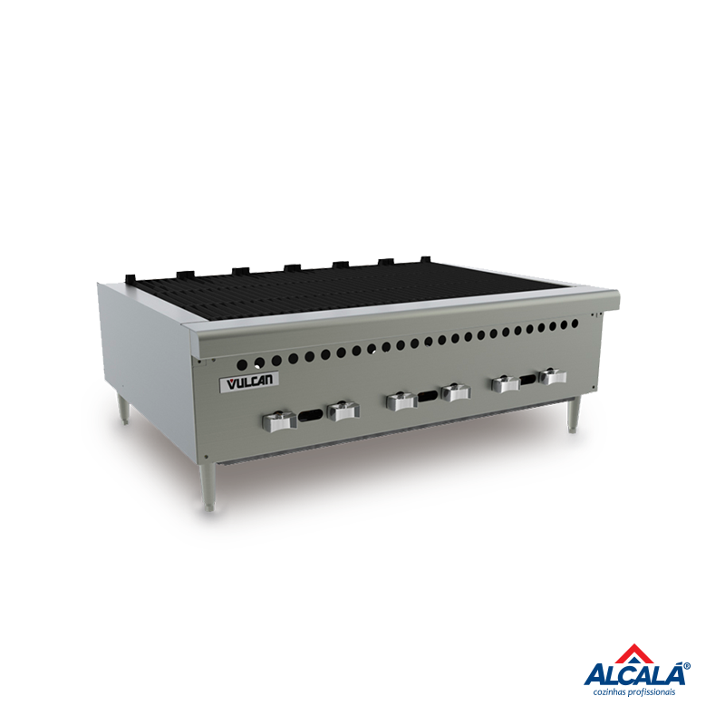 CHAR BROILER A GÁS VCRB36 VULCAN - 6 QUEIMADORES
